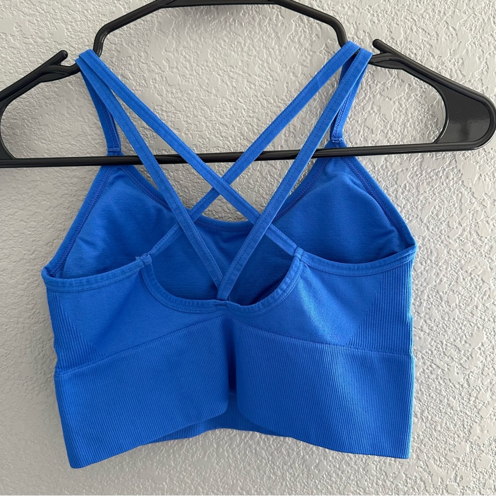 Blue Sports Bra - Picture 2 of 3